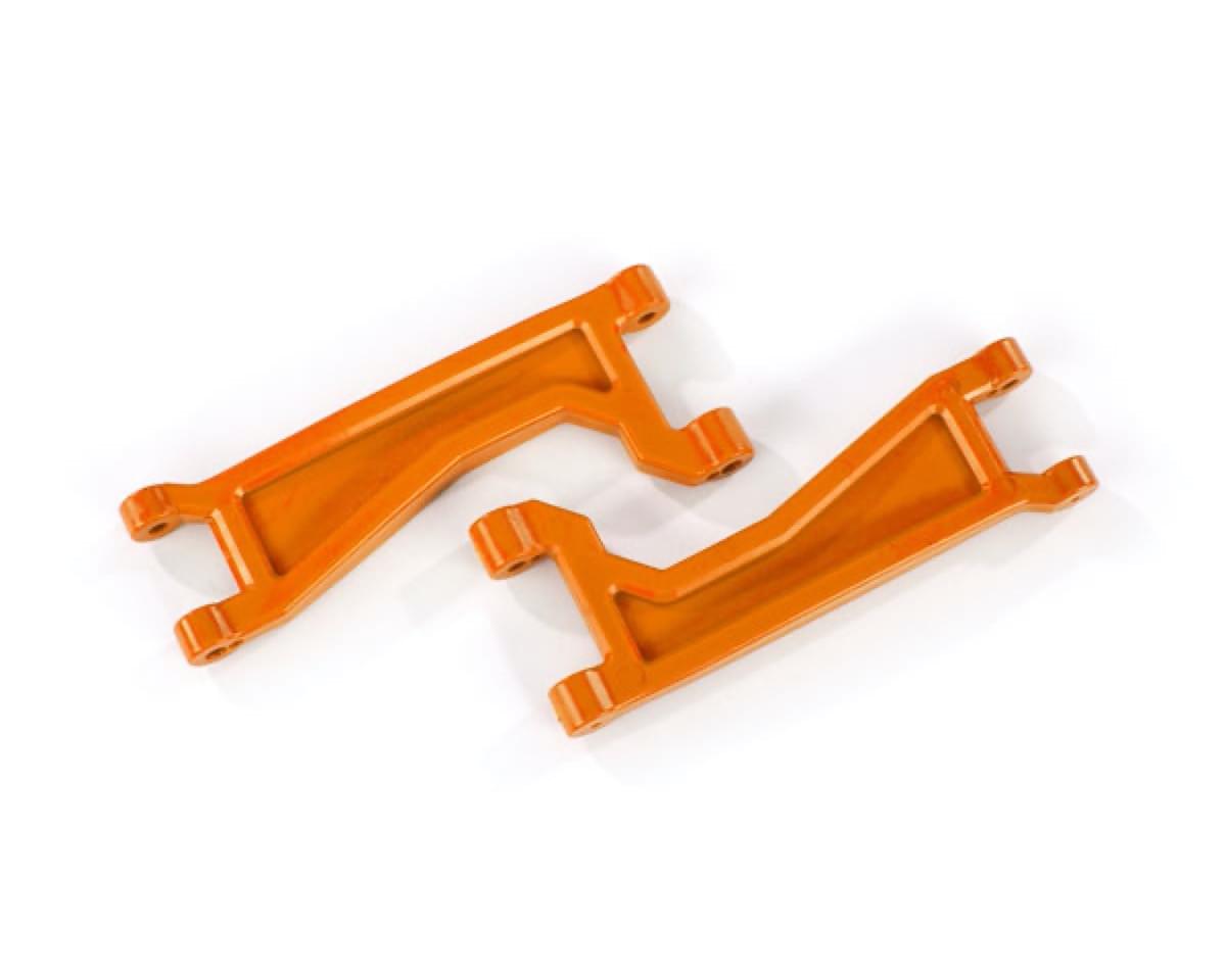 2 Triangles de suspension supérieur Large Traxxas 8998T WideMaxx Orange - Breizh Modélisme.