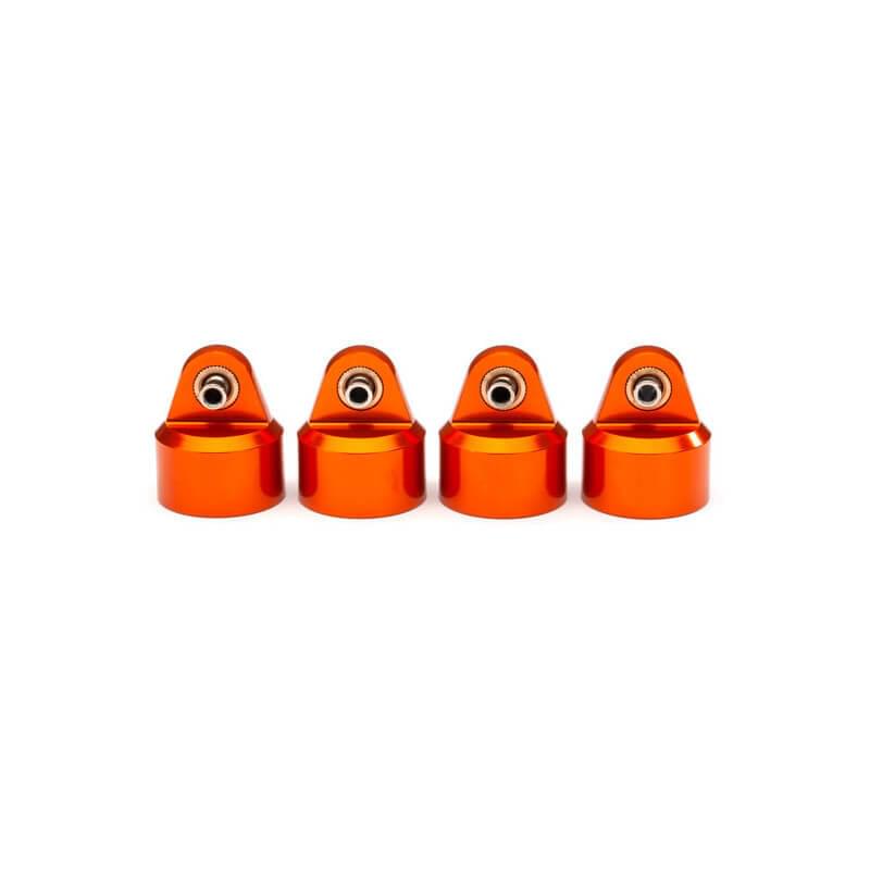 4 Bouchons pour Amortisseurs Alu Orange GT-Maxx - Traxxas 8964T - Breizh Modélisme.