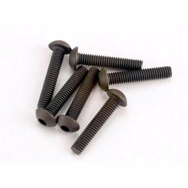 6 Vis BTR tête bombée 3x15mm Traxxas 2579 - Breizh Modélisme.