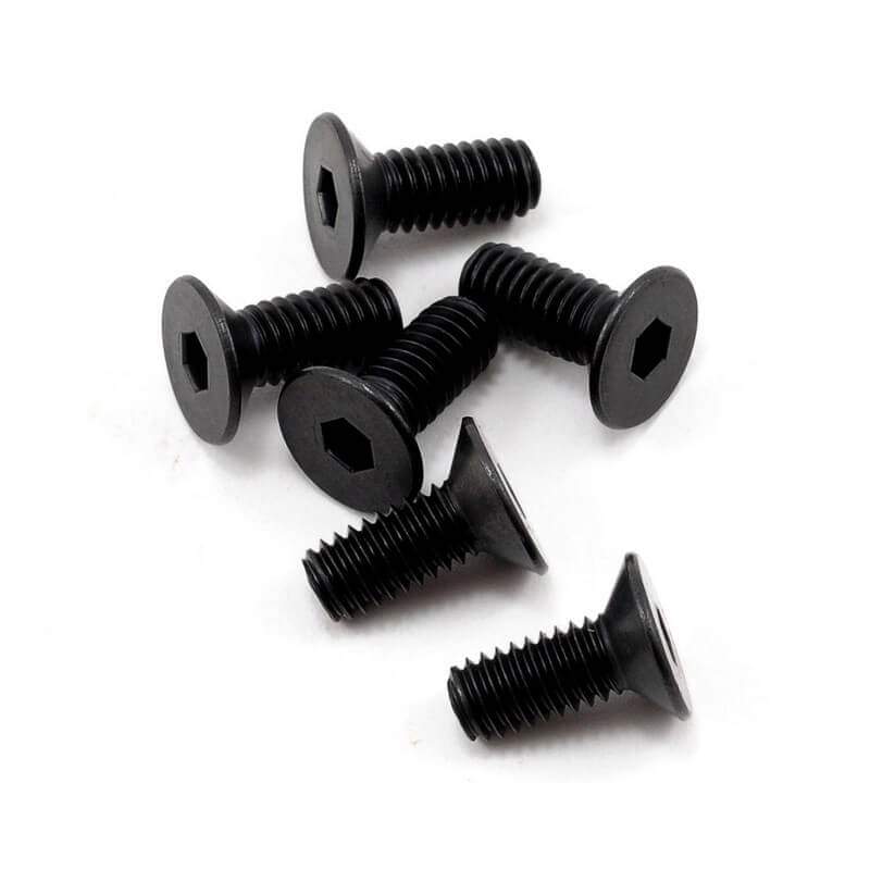6 Vis BTR Tête fraisée M4x10 Traxxas 2535 - Breizh Modélisme.