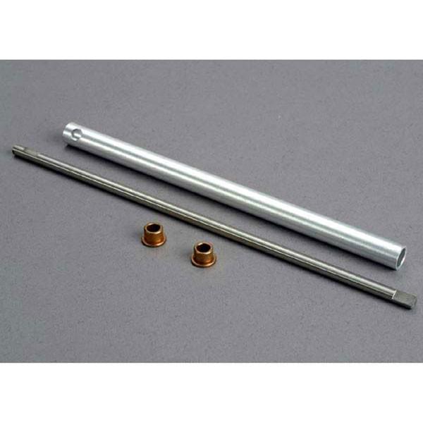 Arbre de transmission/ Tube de garniture et bagues oilite (x2) - Traxxas 3829 - Breizh Modélisme.