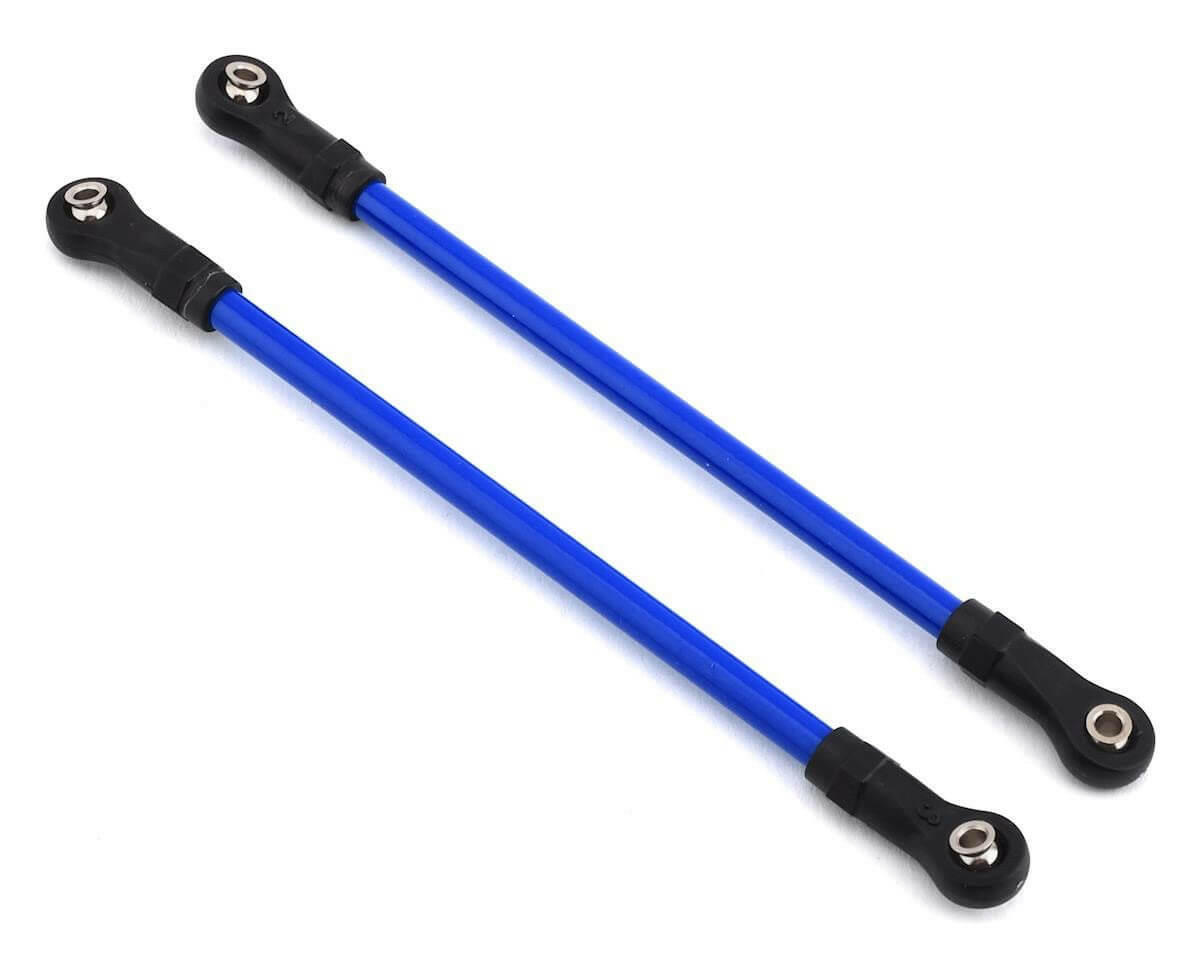 Biellettes de suspension arrière supérieur acier bleue TRX-4 (x2) - Traxxas 8142X - Breizh Modélisme.