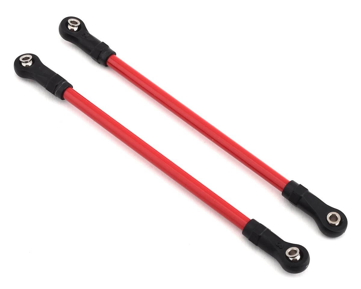 Biellettes de suspension arrière supérieur acier rouge TRX-4 (x2) - Traxxas 8142R - Breizh Modélisme