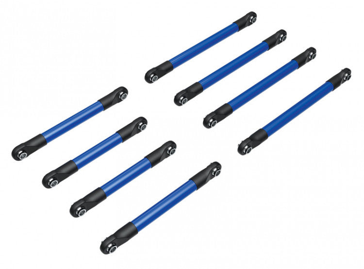 Biellettes De Suspension Avant/Arriere Alu Anodisees Bleue TRX4-M 9749 - Breizh Modélisme.