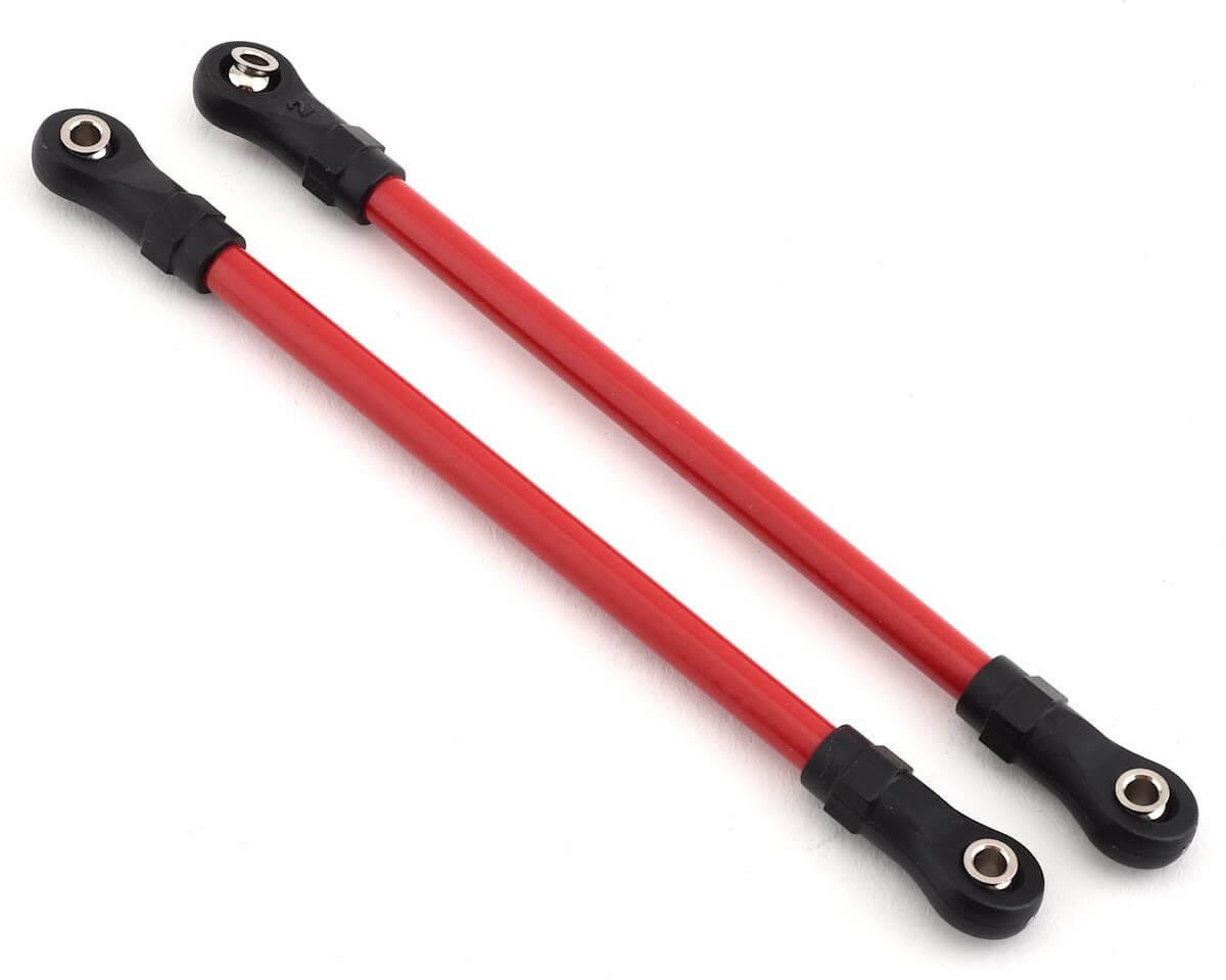 Biellettes de suspension avant inférieur acier rouge TRX-4 (x2) - Traxxas 8143R - Breizh Modélisme