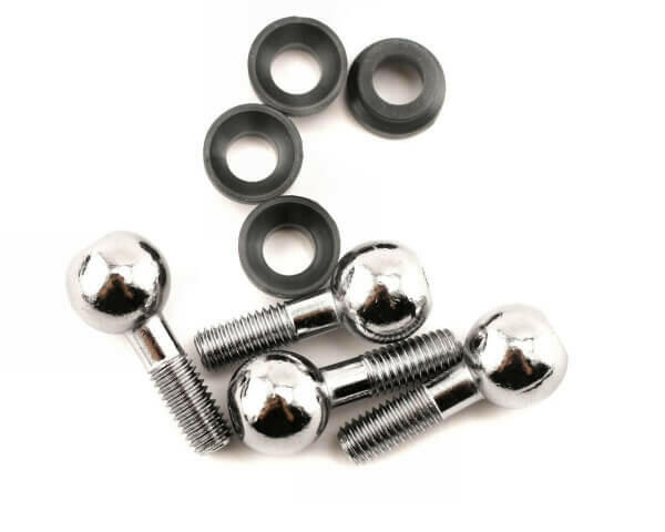 Billes de rotules (4) + bagues plastiques (4) - Traxxas 4933 - Breizh Modélisme.