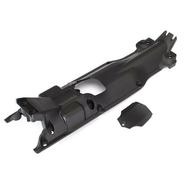 Boitier de protection transmission plastique noir - Traxxas TRX5637X - Breizh Modélisme.