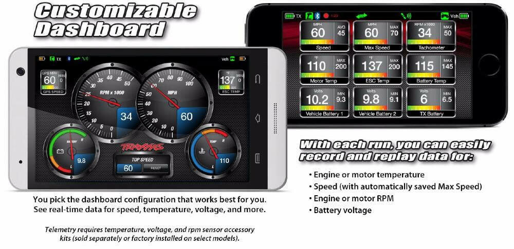 Capteur Température et voltage long Traxxas 6521 - Breizh Modélisme.