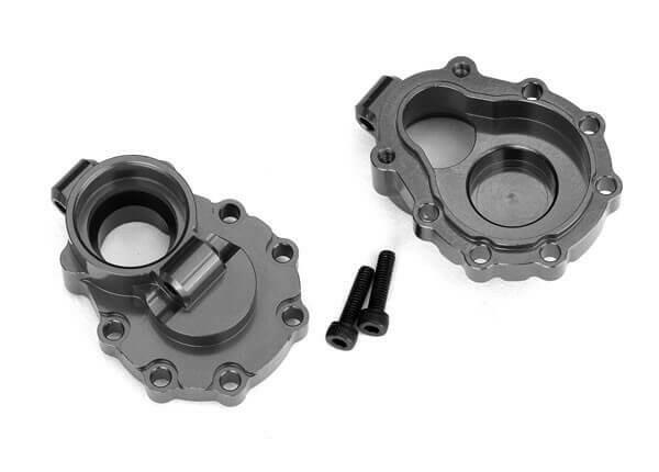 Carter de sortie de pont intérieur arrière Alu gris - Traxxas 8253A - Breizh Modélisme.