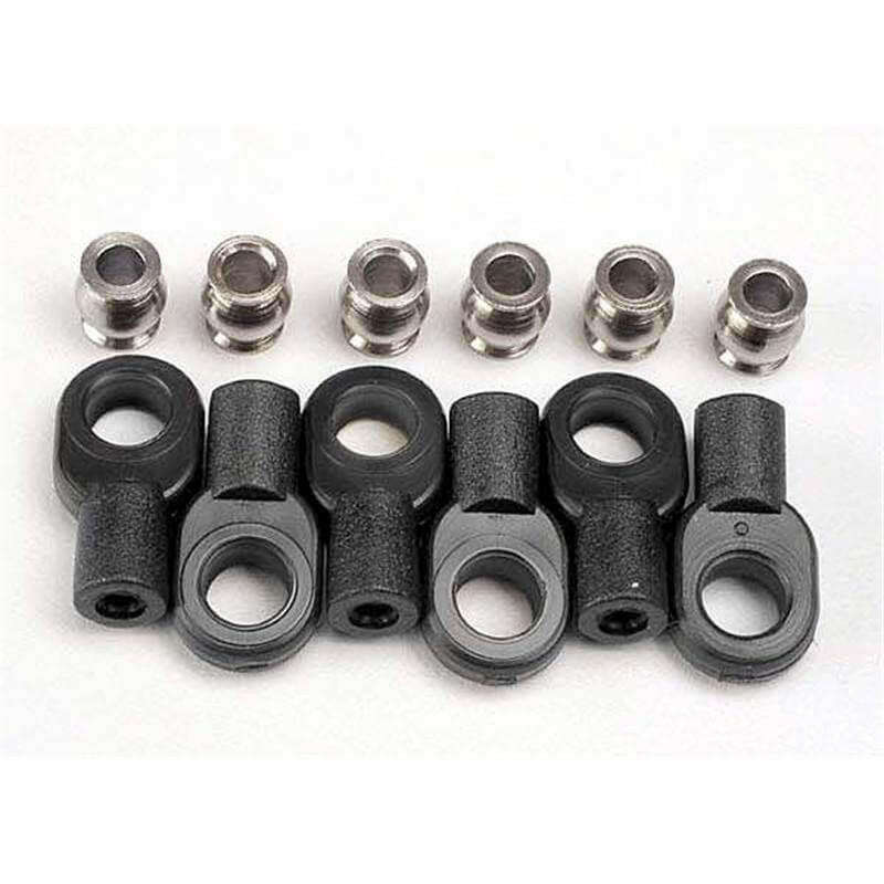 Chapes + billes x 6 - Traxxas 2742X - Breizh Modélisme.