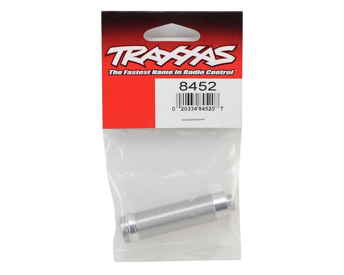 Corps d'amortisseur avant GTR 64mm, aluminium argent filete Unlimited - Traxxas 8452 - Breizh Modélisme.