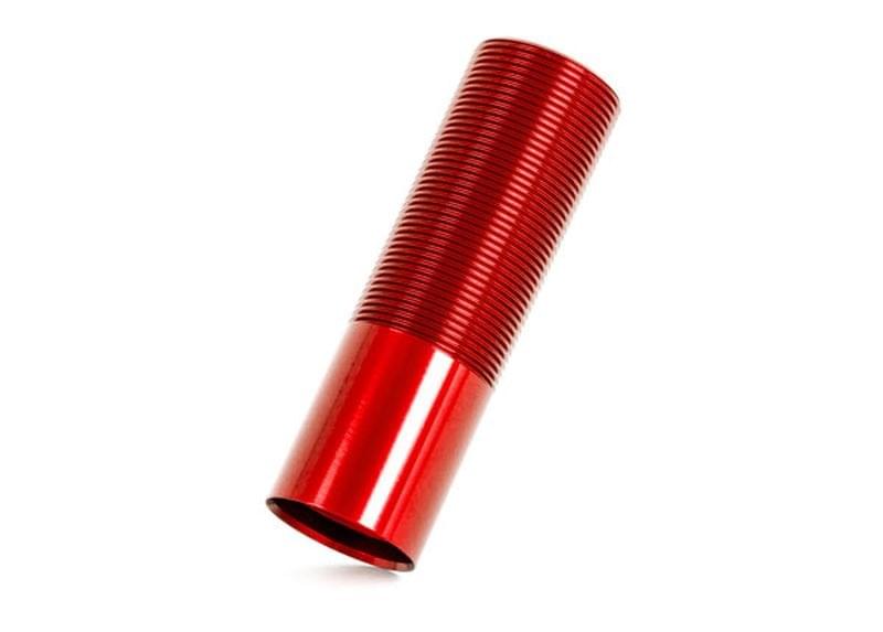 Corps d'amortisseur long gt-maxx anodise rouge (x1) Traxxas sledge 9665T - Breizh Modélisme.
