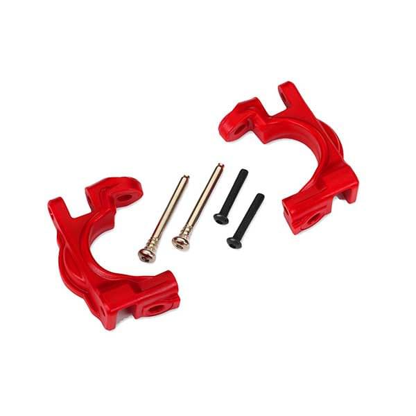 Etriers de fusées gauche et droite renforcées rouge (pour kit upgrade 9080) - 9032R - Breizh Modélisme.