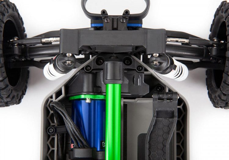 Kit de renfort chassis long Rustler et Slash 4x4 VXL - Traxxas 6730G Vert - Breizh Modélisme.