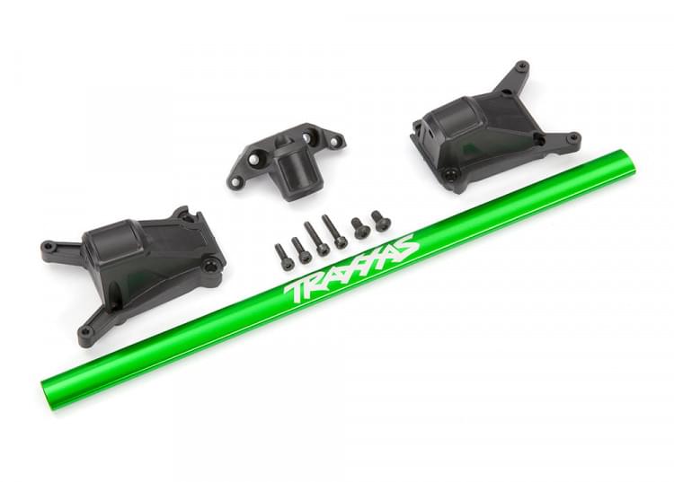 Kit de renfort chassis long Rustler et Slash 4x4 VXL - Traxxas 6730G Vert - Breizh Modélisme.