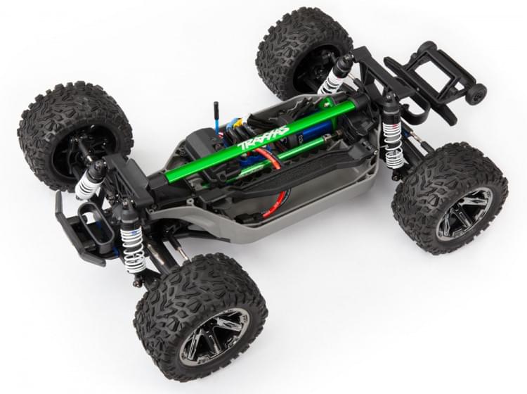Kit de renfort châssis long Rustler et Slash 4x4 VXL - Traxxas 6730R Rouge - Breizh Modélisme.