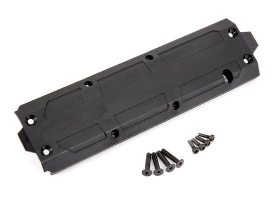 Plaque de protection centrale Maxx (empattement long) - Traxxas 8945R - Breizh Modélisme.