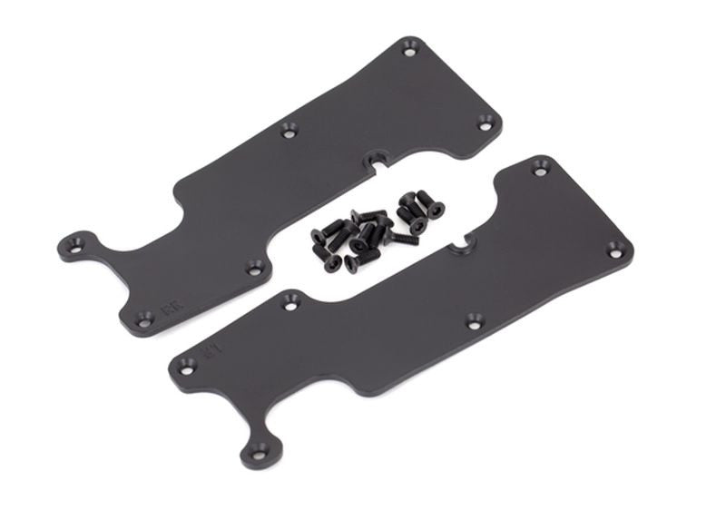 Plaques protections de triangles arrieres noires Traxxas sledge 9634 - Breizh Modélisme.