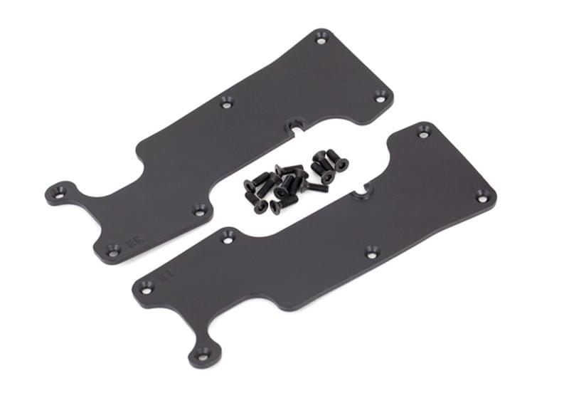 Plaques protections de triangles arrieres noires Traxxas sledge 9634 - Breizh Modélisme.