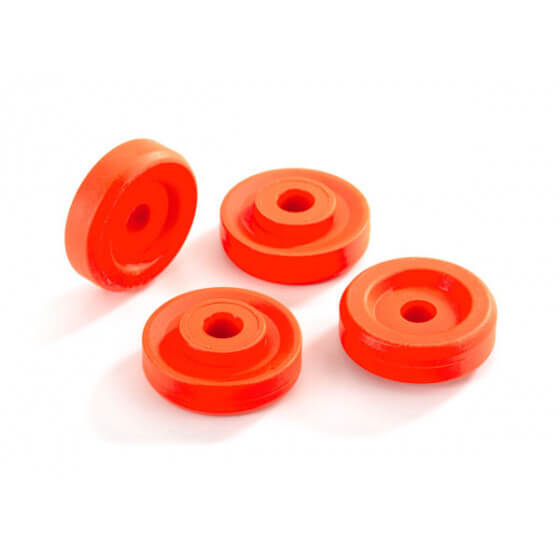 Rondelles de roues orange (x4) - Traxxas 8957T - Breizh Modélisme.