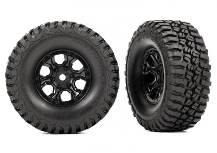 Roues Traxxas 9774 Montees Collees Bfgoodrich Mt Ta Km3 1,0 (X2) - Trx-4m - Breizh Modélisme.