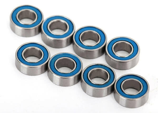 Roulements a billes 4x8x3mm étanches (x8) - Traxxas 7019R - Breizh Modélisme.