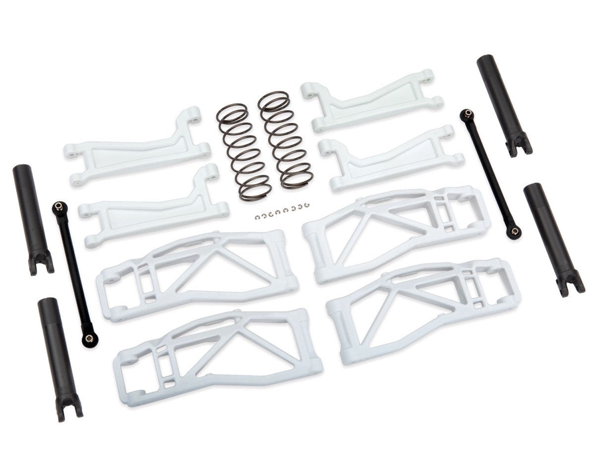 Set WideMaxx  Traxxas 8995A Kit de suspension large blanc - Breizh Modélisme.