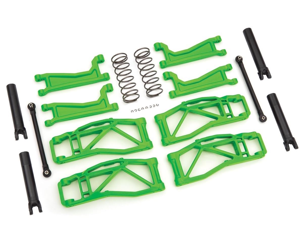 Set WideMaxx Traxxas 8995G Kit de suspension large vert - Breizh Modélisme.