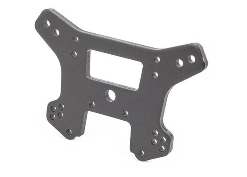 Support d'amortisseurs avant alu gris Traxxas Sledge - 9539A - Breizh Modélisme.