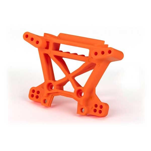 Support d'amortisseurs avant renforcés orange (pour kit 9080) - 9038T - Breizh Modélisme.