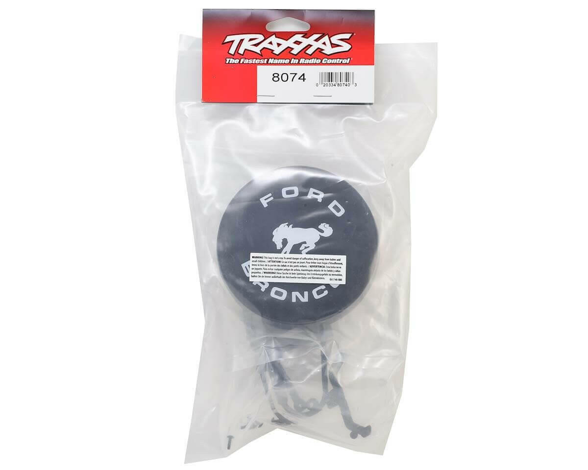Support et capot de roue de secours Ford Bronco TRX-4 - Traxxas 8074 - Breizh Modélisme.