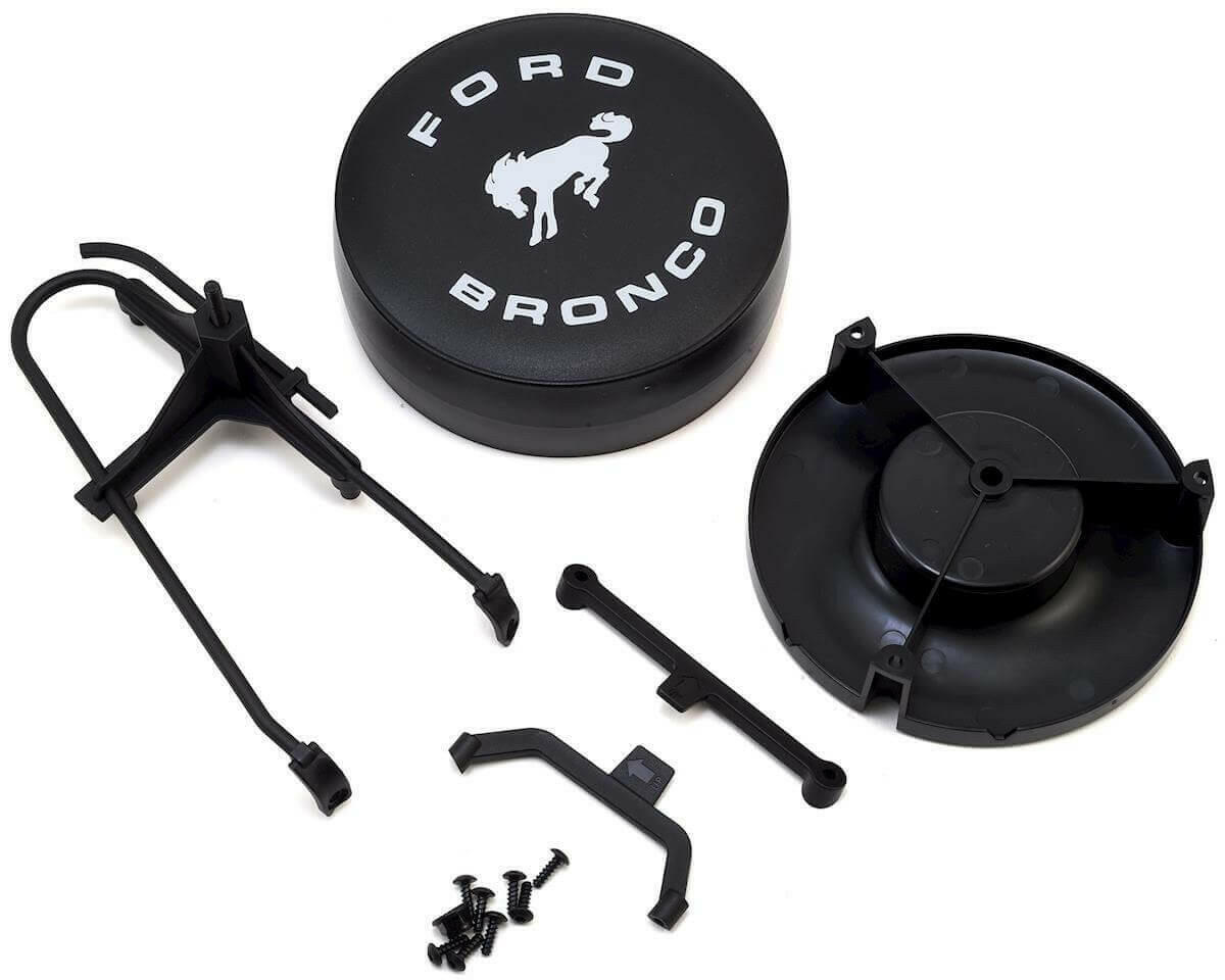 Support et capot de roue de secours Ford Bronco TRX-4 - Traxxas 8074 - Breizh Modélisme.