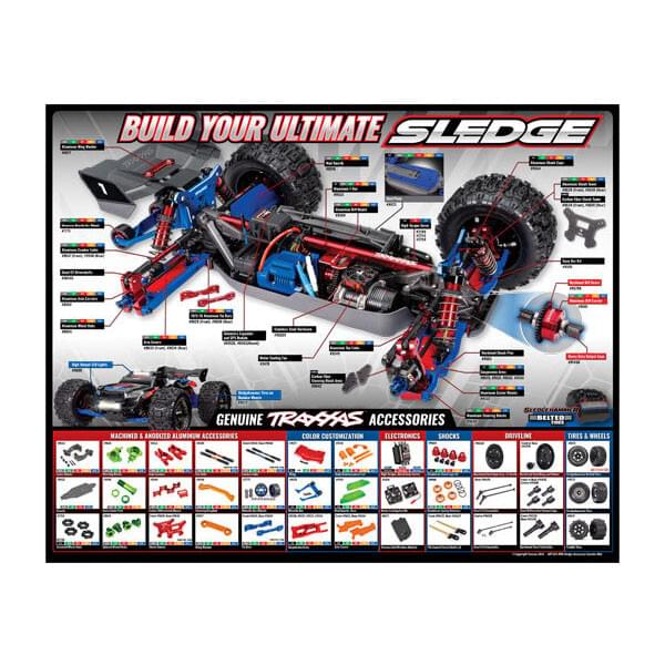 Tapis de comptoir Traxxas Sledge - 6108 - Breizh Modélisme.