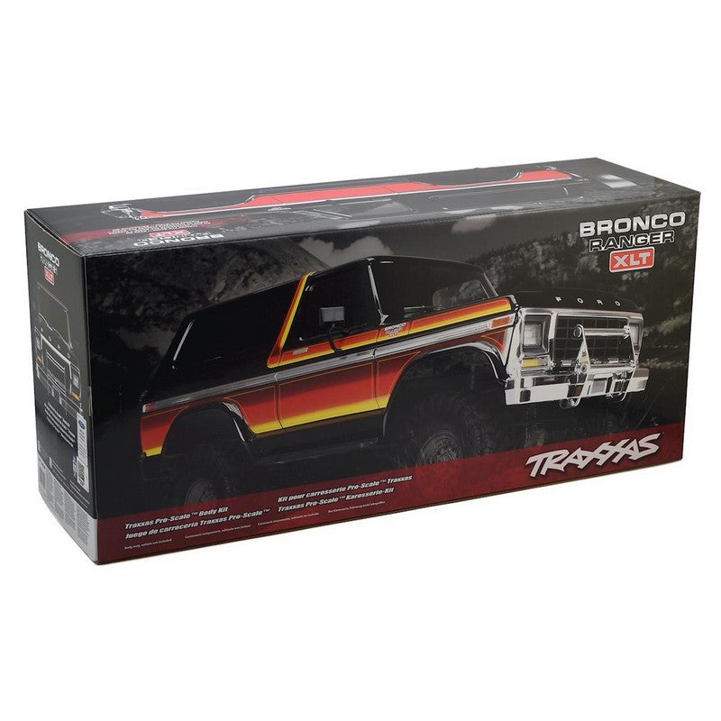 Traxxas 8010X Carrosserie Noire Ford Bronco + accessoires et autocollants - Breizh Modélisme.