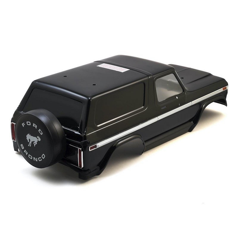 Traxxas 8010X Carrosserie Noire Ford Bronco + accessoires et autocollants - Breizh Modélisme.