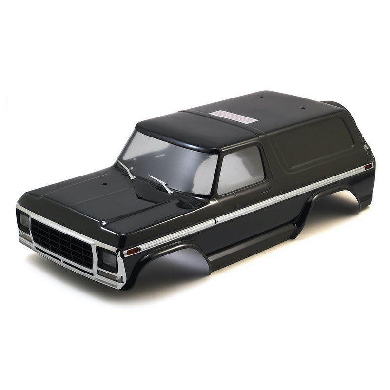 Traxxas 8010X Carrosserie Noire Ford Bronco + accessoires et autocollants - Breizh Modélisme.