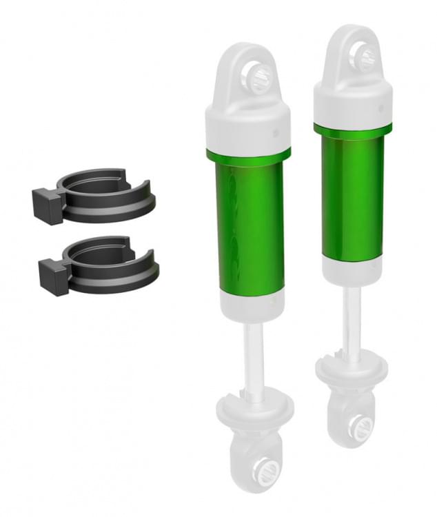 Traxxas 9763 Corps D'amortisseur Anodise Vert (X2) - Trx-4m - Breizh Modélisme.