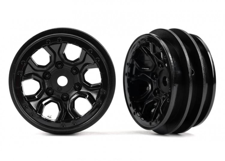 Traxxas 9770 Jantes 1,0 Noires (X2) - Trx-4m - Breizh Modélisme.