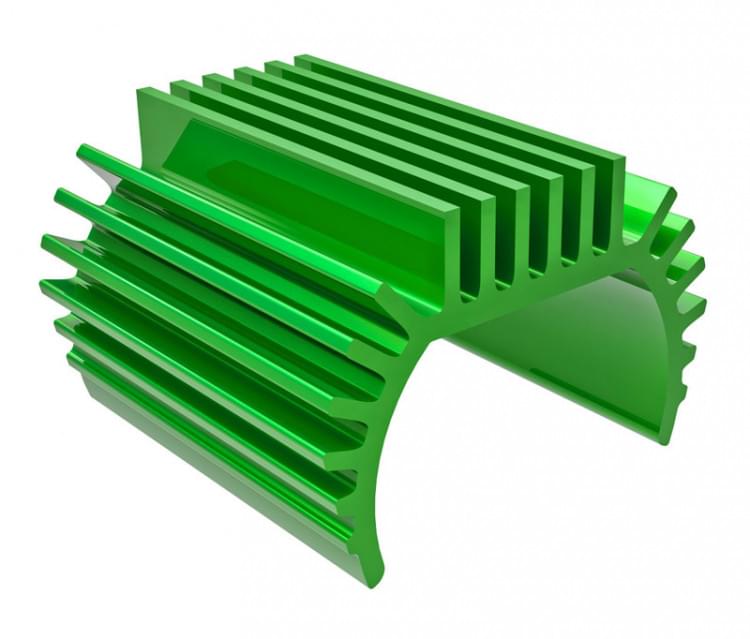 Traxxas 9793-GRN Radiateur moteur titan 180 anodisé vert Trx-4m - Breizh Modélisme.