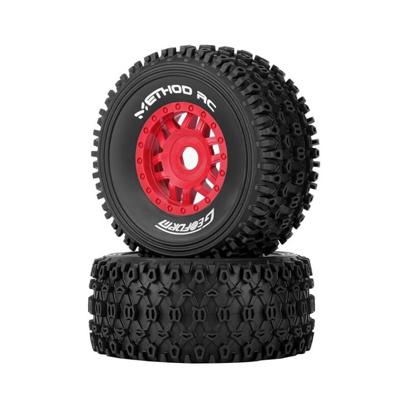 2 roues Arrma Mojave 1/8 Method Geoform SC 17mm rouge - MTD0303R