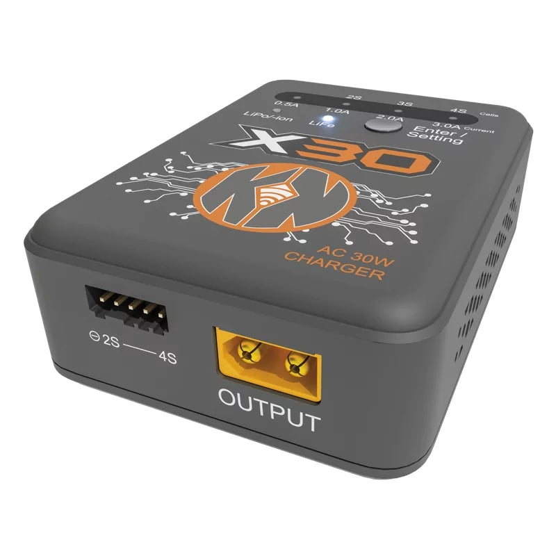 Chargeur multifonction LiPo/ Li ion/ LiFe AC 30W - KN-X30