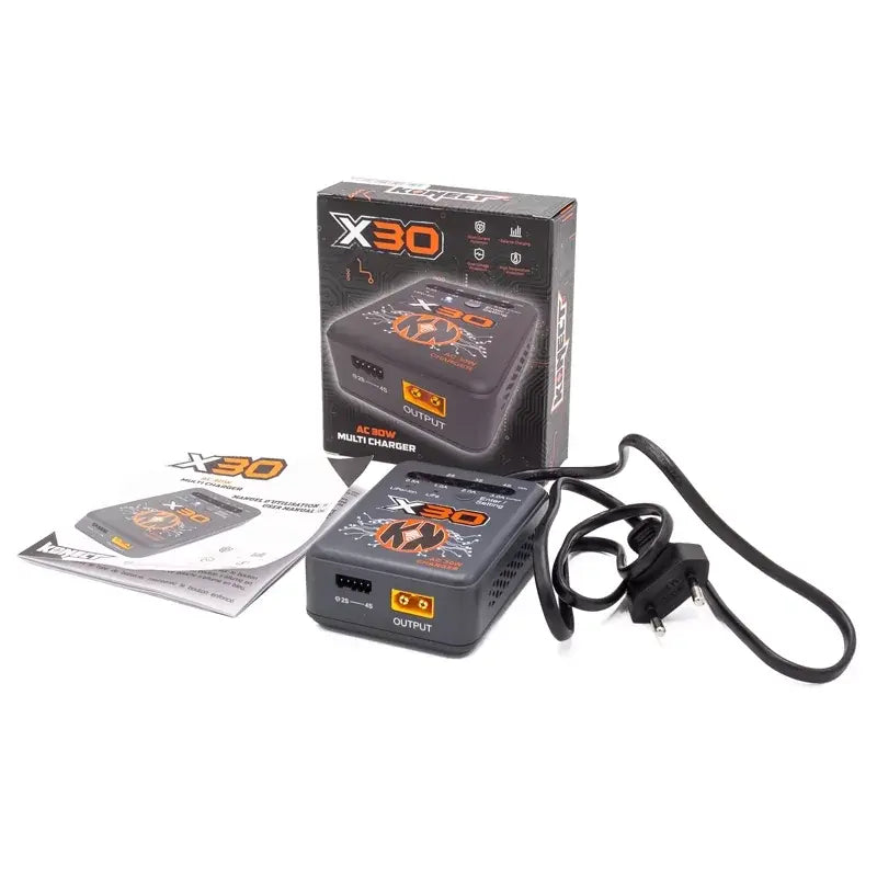 Chargeur multifonction LiPo/ Li ion/ LiFe AC 30W - prise XT60