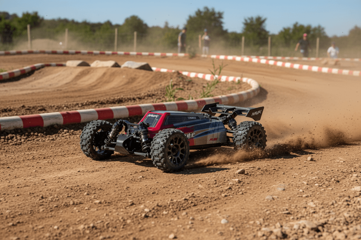 Buggy 2S 38km/h Maverick QByte XB Flux 1/12 Brushless RTR 4WD rouge MV151401