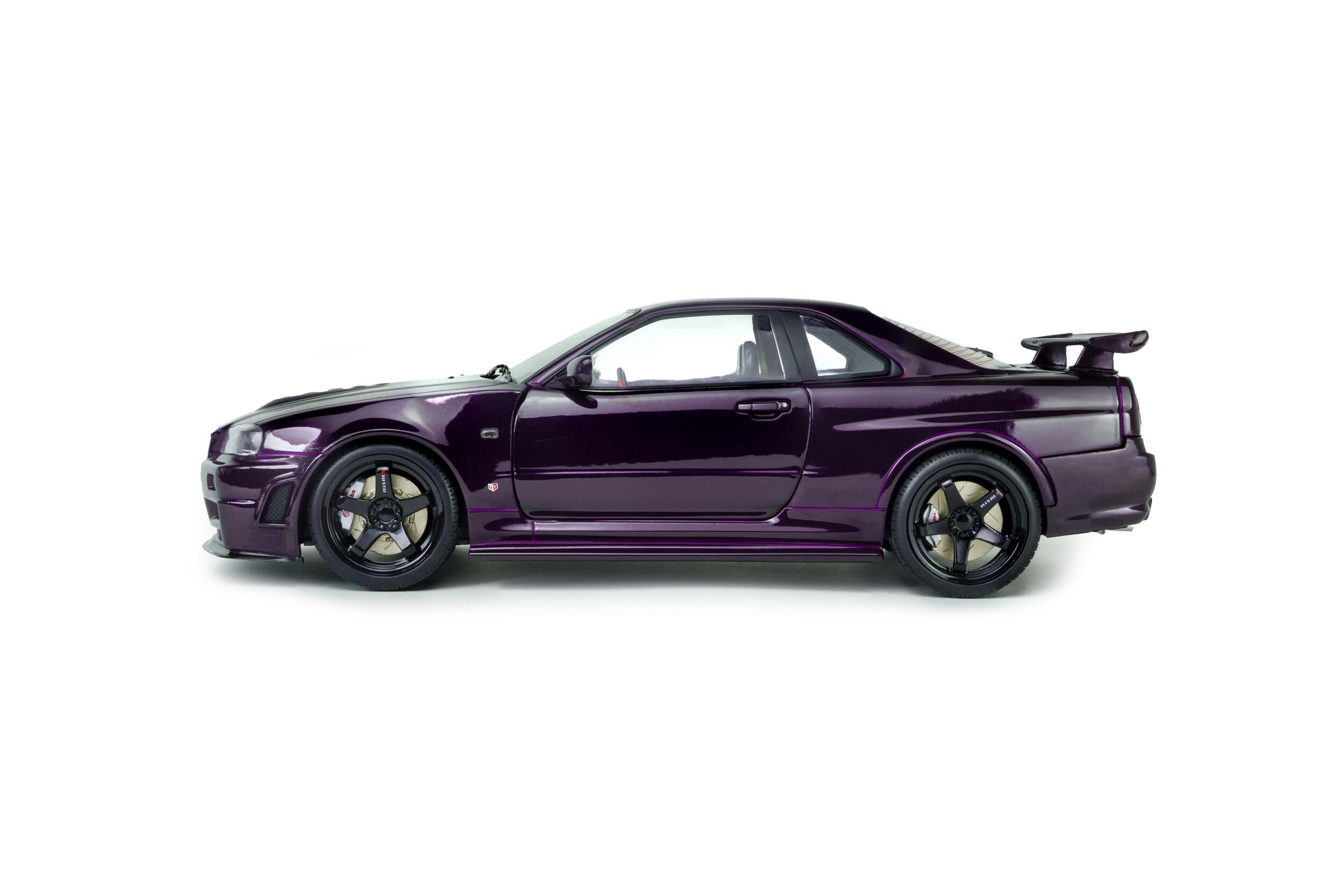 Solido S1804311 Voiture miniature collection 1/18 Nissan Skyline (R34) GT-R Z Tune 1999 Midnight Purple