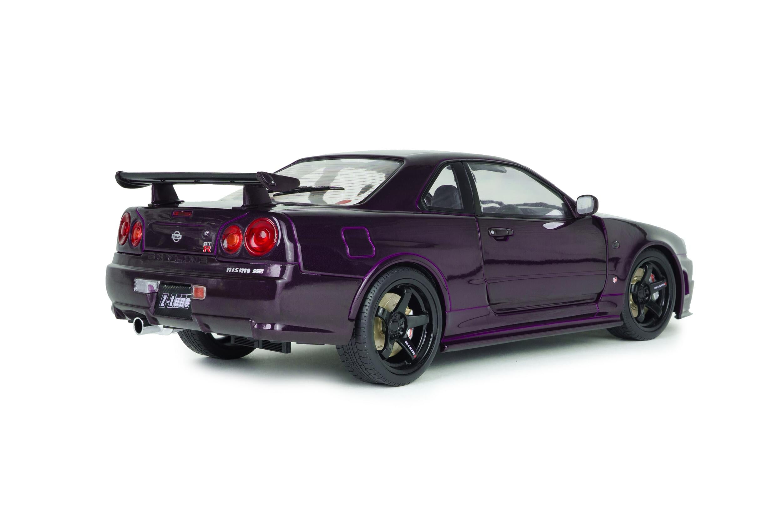 Solido S1804311 Voiture miniature collection 1/18 Nissan Skyline (R34) GT-R Z Tune 1999 Midnight Purple