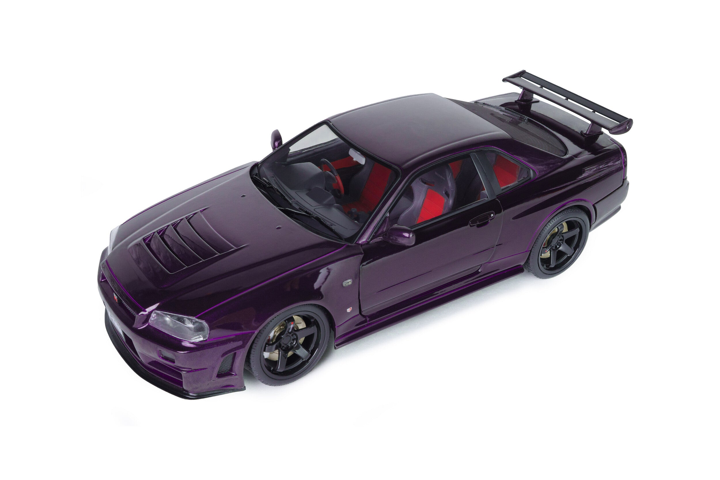Solido S1804311 Voiture miniature collection 1/18 Nissan Skyline (R34) GT-R Z Tune 1999 Midnight Purple