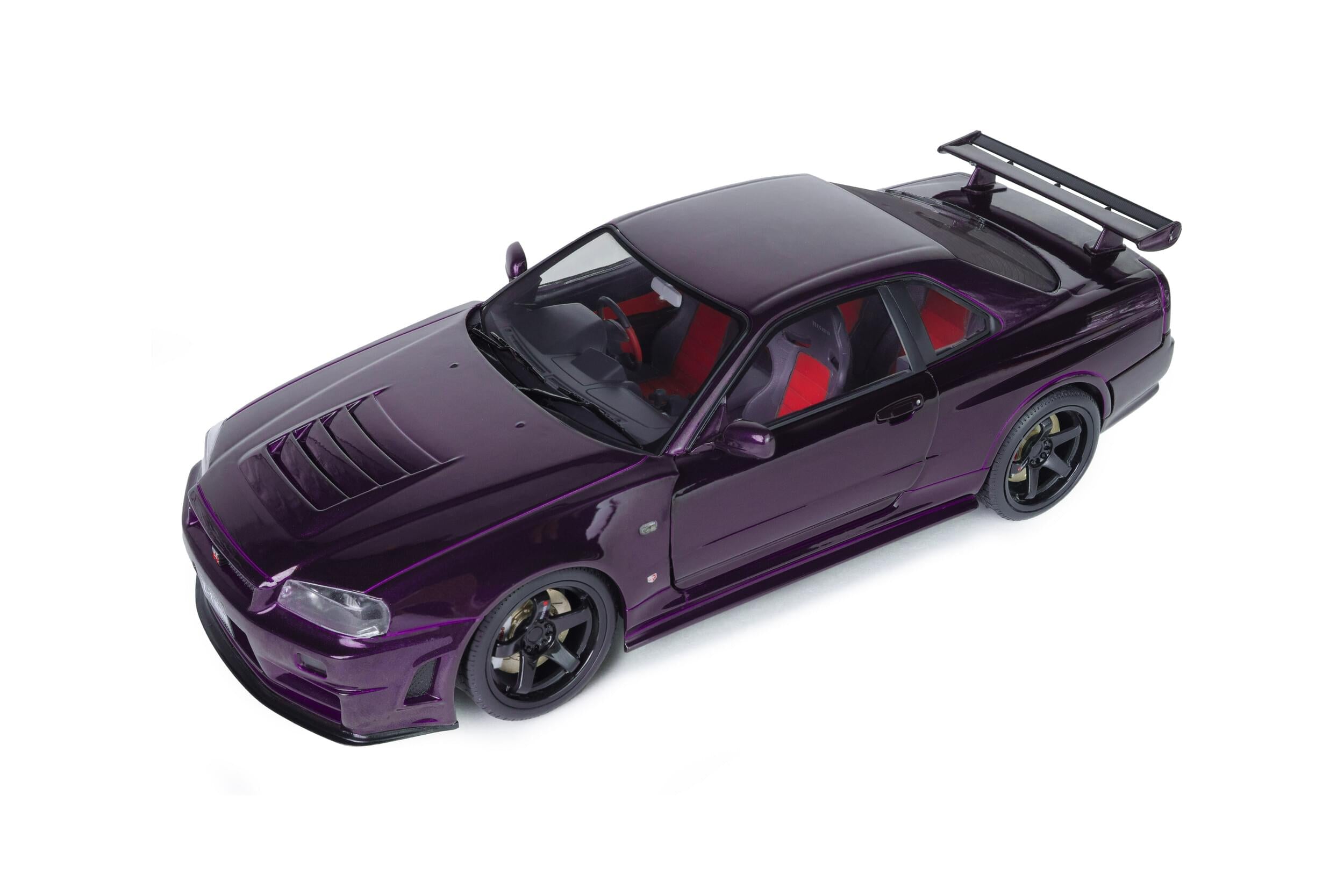 Solido S1804311 Voiture miniature collection 1/18 Nissan Skyline (R34) GT-R Z Tune 1999 Midnight Purple