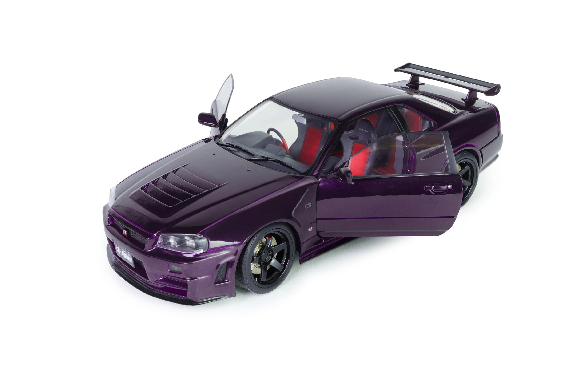 Solido S1804311 Voiture miniature collection 1/18 Nissan Skyline (R34) GT-R Z Tune 1999 Midnight Purple