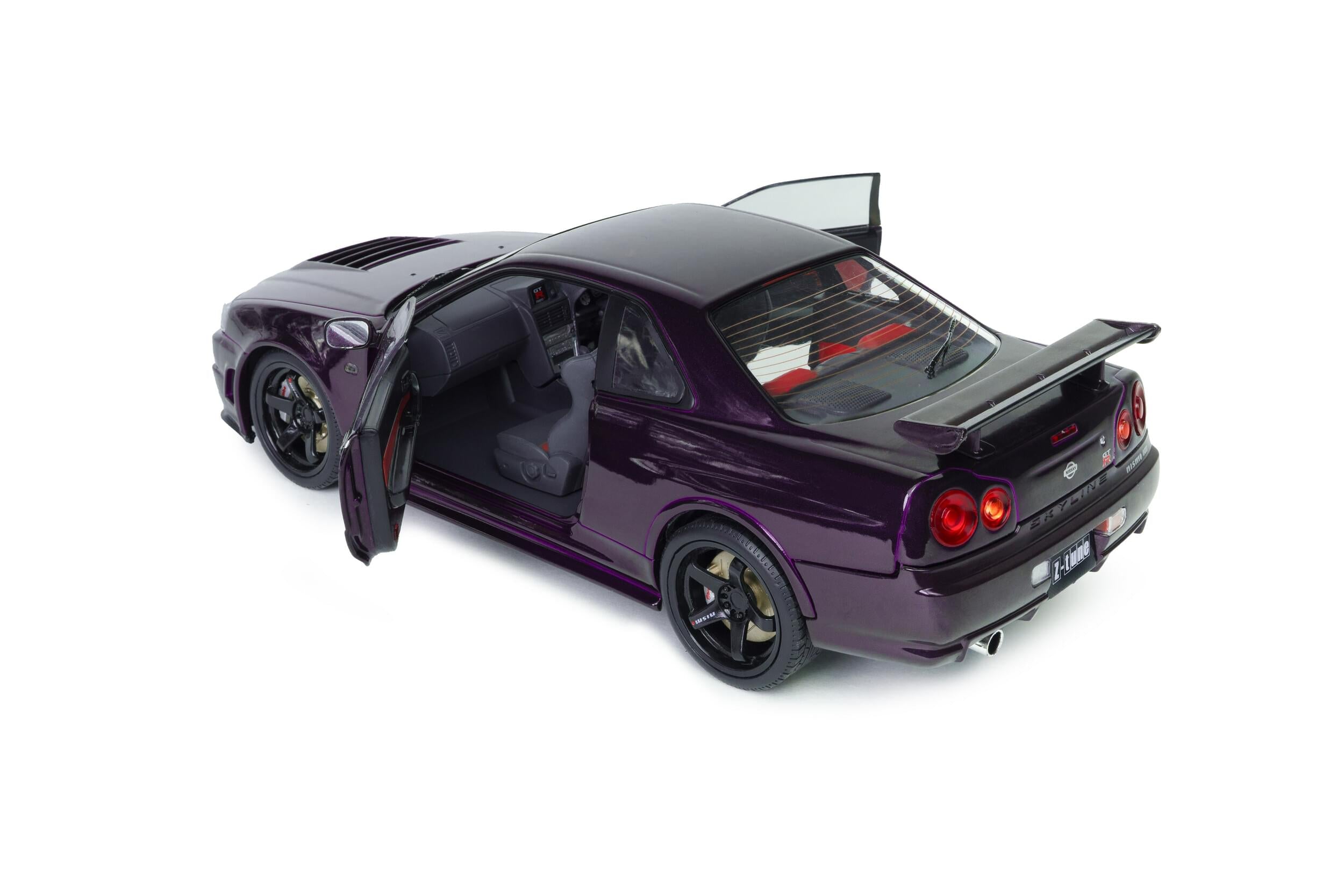 Solido S1804311 Voiture miniature collection 1/18 Nissan Skyline (R34) GT-R Z Tune 1999 Midnight Purple
