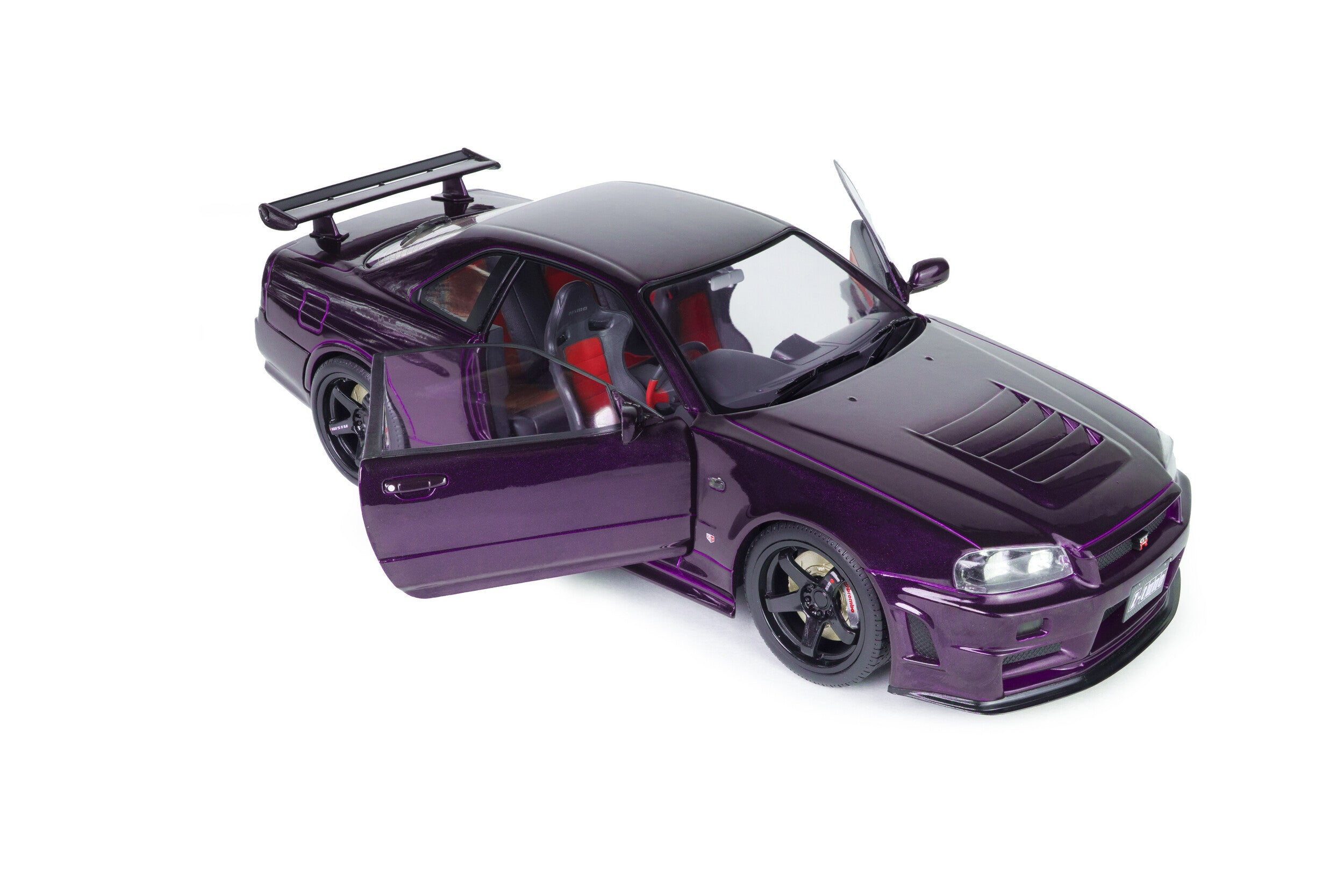 Solido S1804311 Voiture miniature collection 1/18 Nissan Skyline (R34) GT-R Z Tune 1999 Midnight Purple